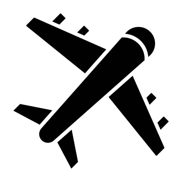 Uçak Simgesi Vektör Illüstrasyonu — Stok Vektör
