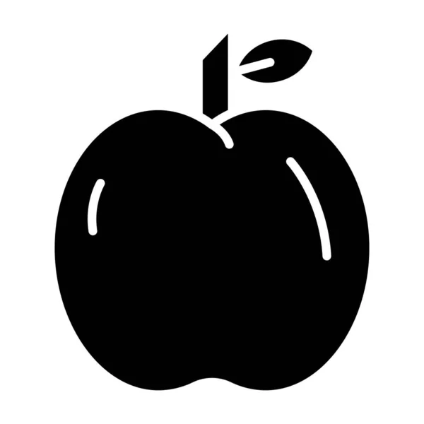 Icône Pomme Illustration Vectorielle — Image vectorielle