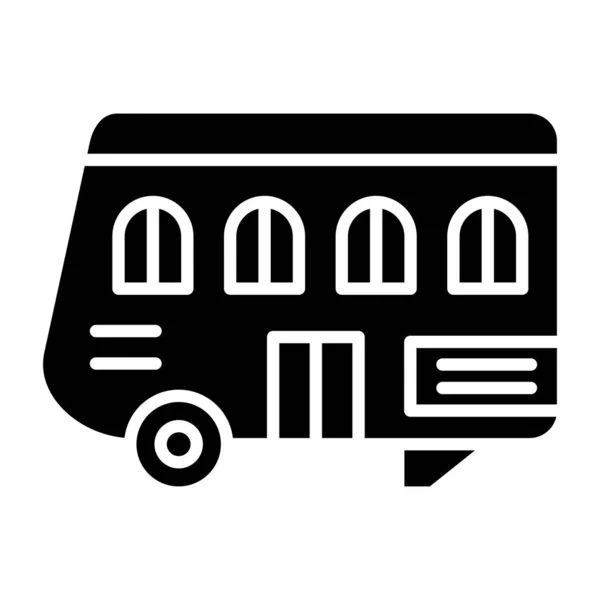 Icono Caravana Ilustración Vectorial — Vector de stock