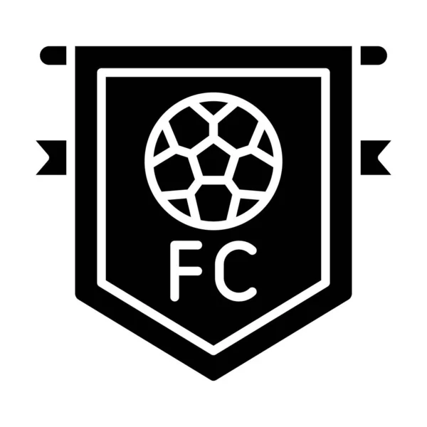 Футбольный Клуб Простая Иконка Векторная Иллюстрация — стоковый вектор