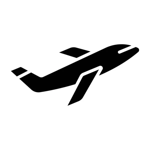 Vliegtuig Pictogram Vector Illustratie — Stockvector