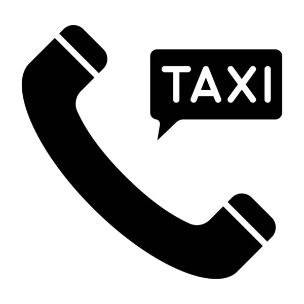 Call Taxi Icône Simple Illustration Vectorielle — Image vectorielle