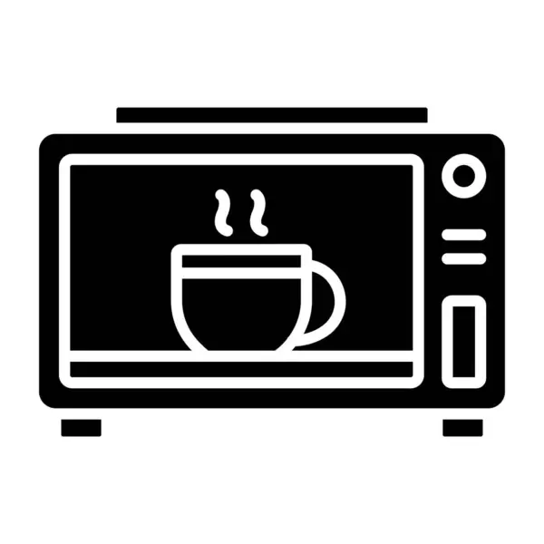Coffee Maker Icon Vector Thin Line Sign Isolated Contour Symbol — Stock Vector