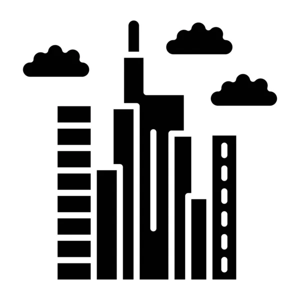 Burj Khalifa Icono Simple Ilustración Vectorial — Vector de stock