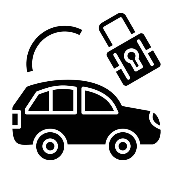 Car Parking Icon Outline Illustration Taxi Vehicle Vector Icons Web — Stock Vector