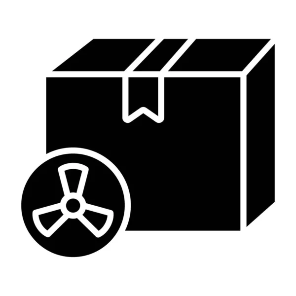 Dangerous Box Web Icon Simple Illustration — Stock Vector