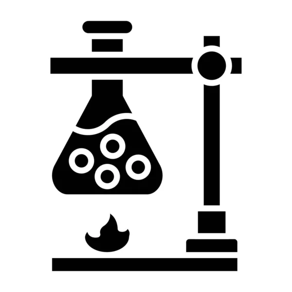 Chemický Experiment Jednoduchý Design — Stockový vektor