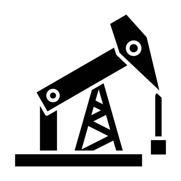 Ölplattform Einfache Illustration — Stockvektor