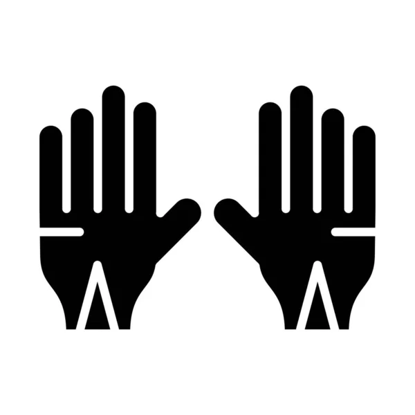 Handskar Ikon Vektor Illustration — Stock vektor