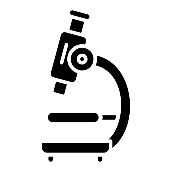 Microscope Icon Vector Outline Science Research Symbol Isolated Contour Illustration — Διανυσματικό Αρχείο