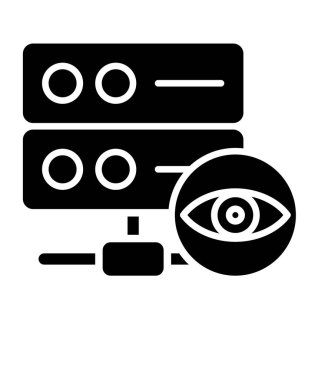 veritabanı. Web simgesi basit illüstrasyon