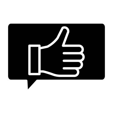 başparmak yukarı simgesi, vektör illüstrasyonu