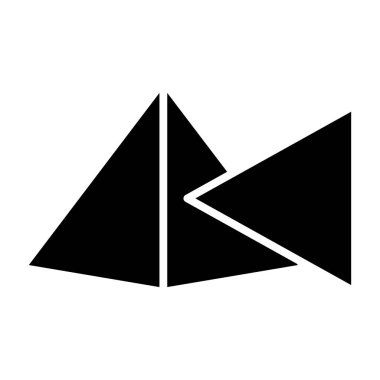 Prizma. Web simgesi basit illüstrasyon 