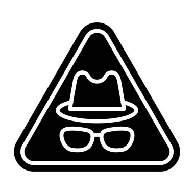 Dolandırıcılık alarmı. Web simgesi basit illüstrasyon 