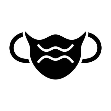 Maske. Web simgesi basit illüstrasyon 