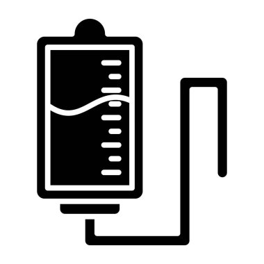 Kan torbası. Web simgesi basit illüstrasyon