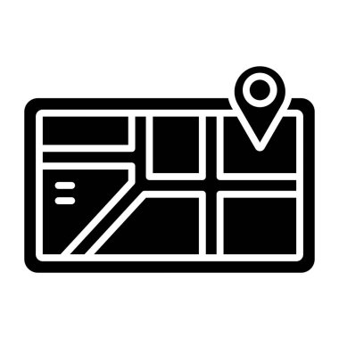 konum. Web simgesi basit illüstrasyon