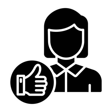 Güvenilirlik simgesi, vektör illüstrasyonu basit tasarım