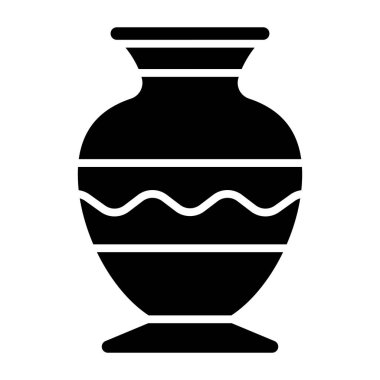 Vazo. Web simgesi basit illüstrasyon