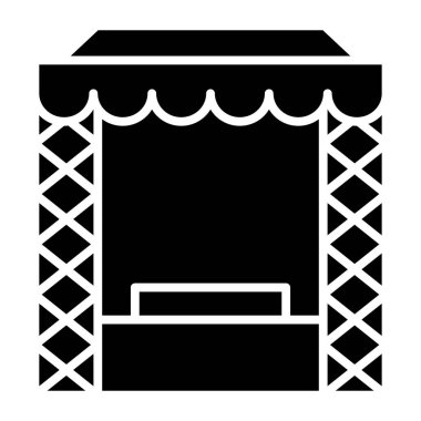 Sahne Planlama. Web simgesi vektör illüstrasyonu 