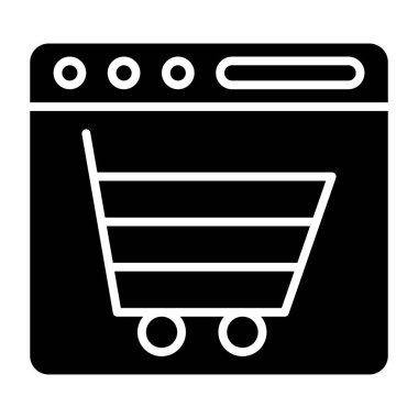 Alışveriş arabası. Basit tasarım
