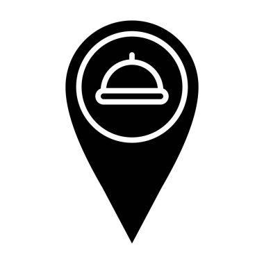 Restoran simgesi vektör illüstrasyonu