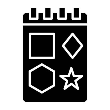 Geometrik Şekiller. Web simgesi vektör illüstrasyonu 