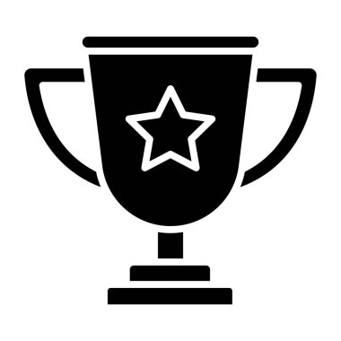 Kupa. Web simgesi basit illüstrasyon 