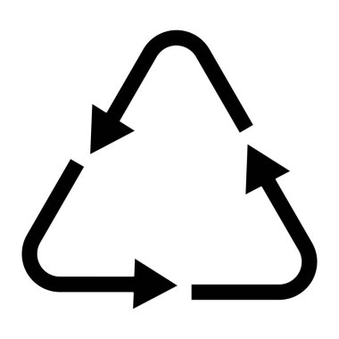 Geri dönüşüm. Web simgesi basit tasarım