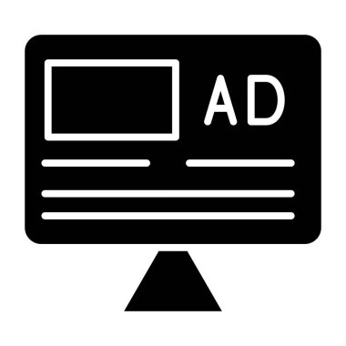 Bilgisayar ekranı. Web simgesi