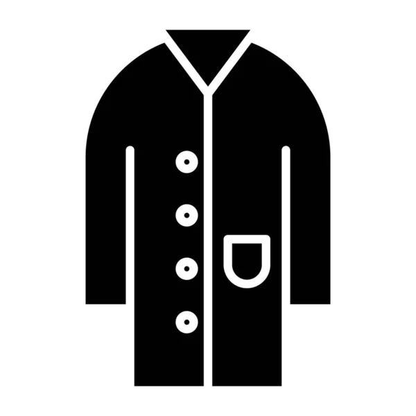 Dottor Coat Icona Web Semplice Illustrazione — Vettoriale Stock