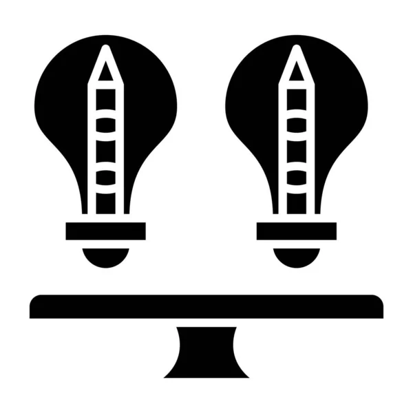 Icono Equilibrio Ilustración Vectorial Diseño Simple — Vector de stock