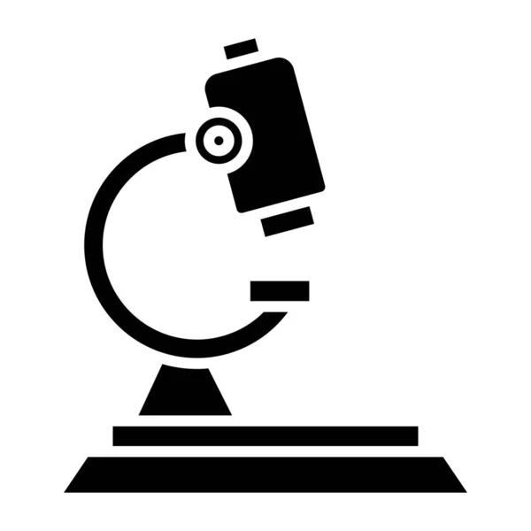 Microscopio Icono Web Ilustración Simple — Vector de stock