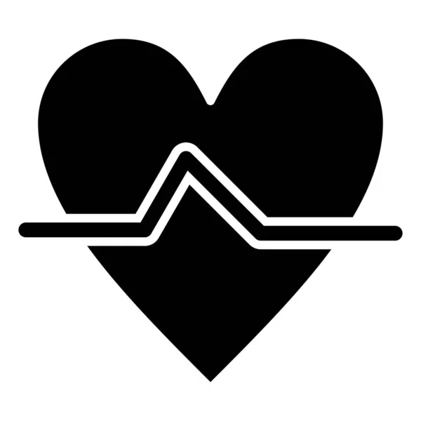 Kalp Web Simgesi Basit Illüstrasyon — Stok Vektör