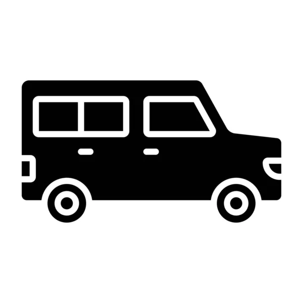 Autobús Icono Web Ilustración Simple — Vector de stock