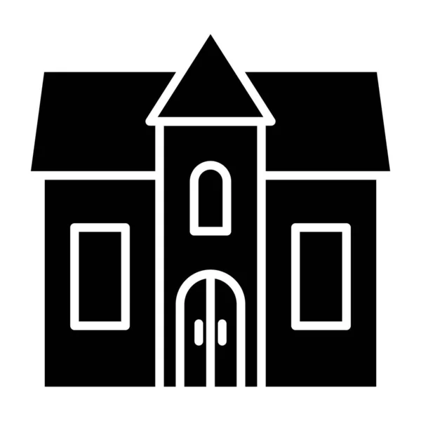 Puppenhaus Web Symbol Einfache Illustration — Stockvektor