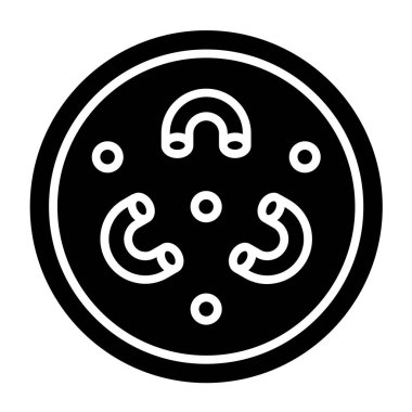 Mac N Peynir vektör illüstrasyonu basit simge 