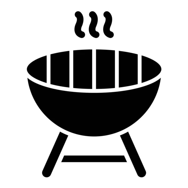 Grill Vector Illustration Simple Icon — Stock Vector
