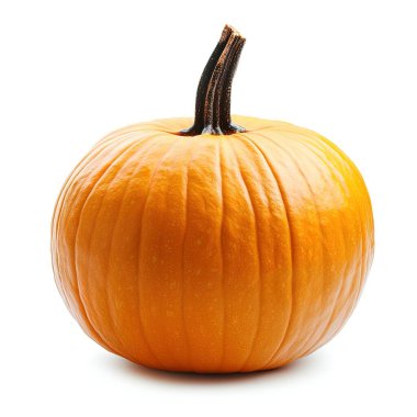 İzole edilmiş beyaz arka planda Cadılar Bayramı kabağı