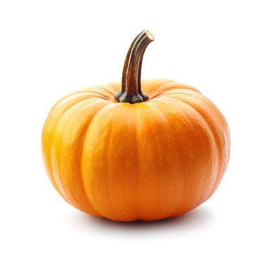 İzole edilmiş beyaz arka planda Cadılar Bayramı kabağı