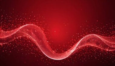 Kırmızı dalga arka plan