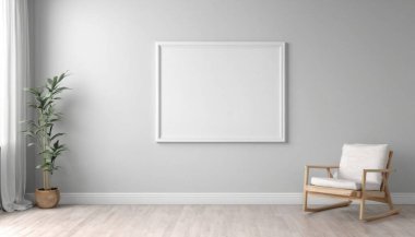 Model poster, çerçeve iç arkaplan, 3 boyutlu oluşturma