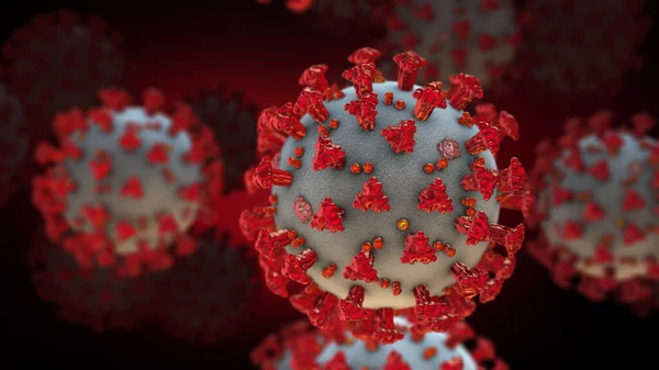 stock image Coronavirus or SARS-CoV-2 or COVID-19 virus 3d illustration