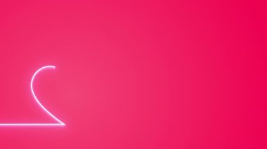 love heart shape with glow light