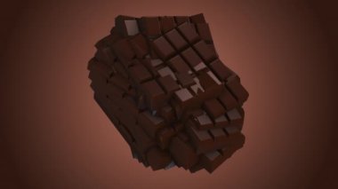 Chocolate bar explosion. Chocolate Day for Valentine's week
