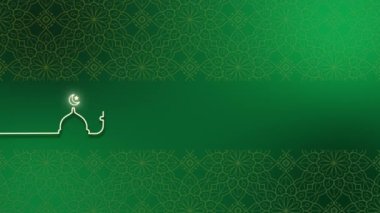 Glowing neon line Ramadan celebration and Eid Mubarak background