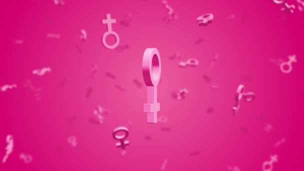 Happy Womens Day Abstract Background — Stock videók