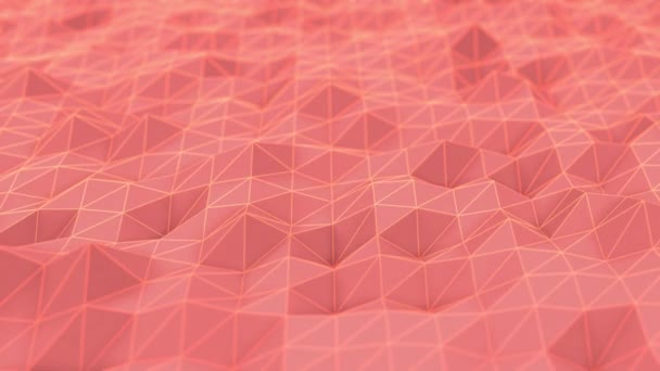 Abstract Polygones Generative Art Background — Vídeos de Stock