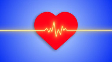 World health day heart beat medical concept