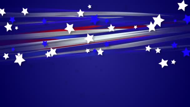 Happy President Day Background American Flag — Vídeos de Stock